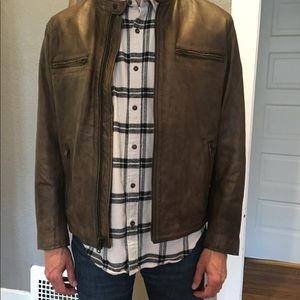 LUCKY Bonneville Brand Leather Jacket - Size Large